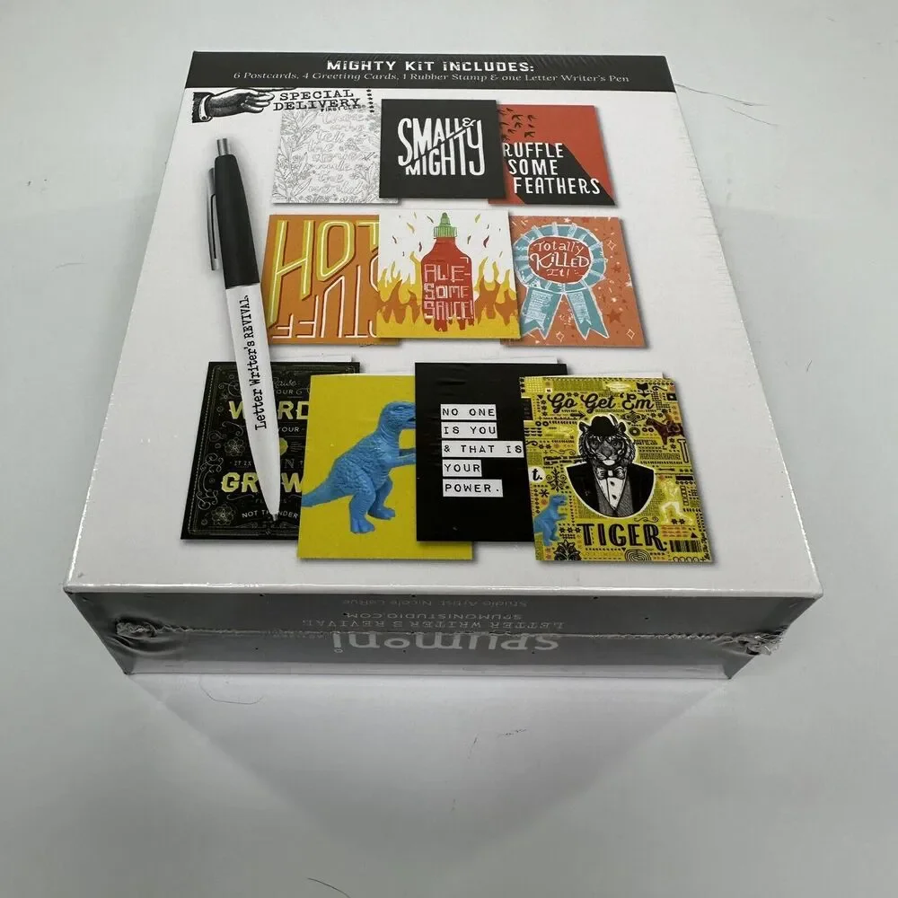 Letter Writers Revival Mighty Writing Kit Postcard Pen Greeting Card‎ Stamp Gift